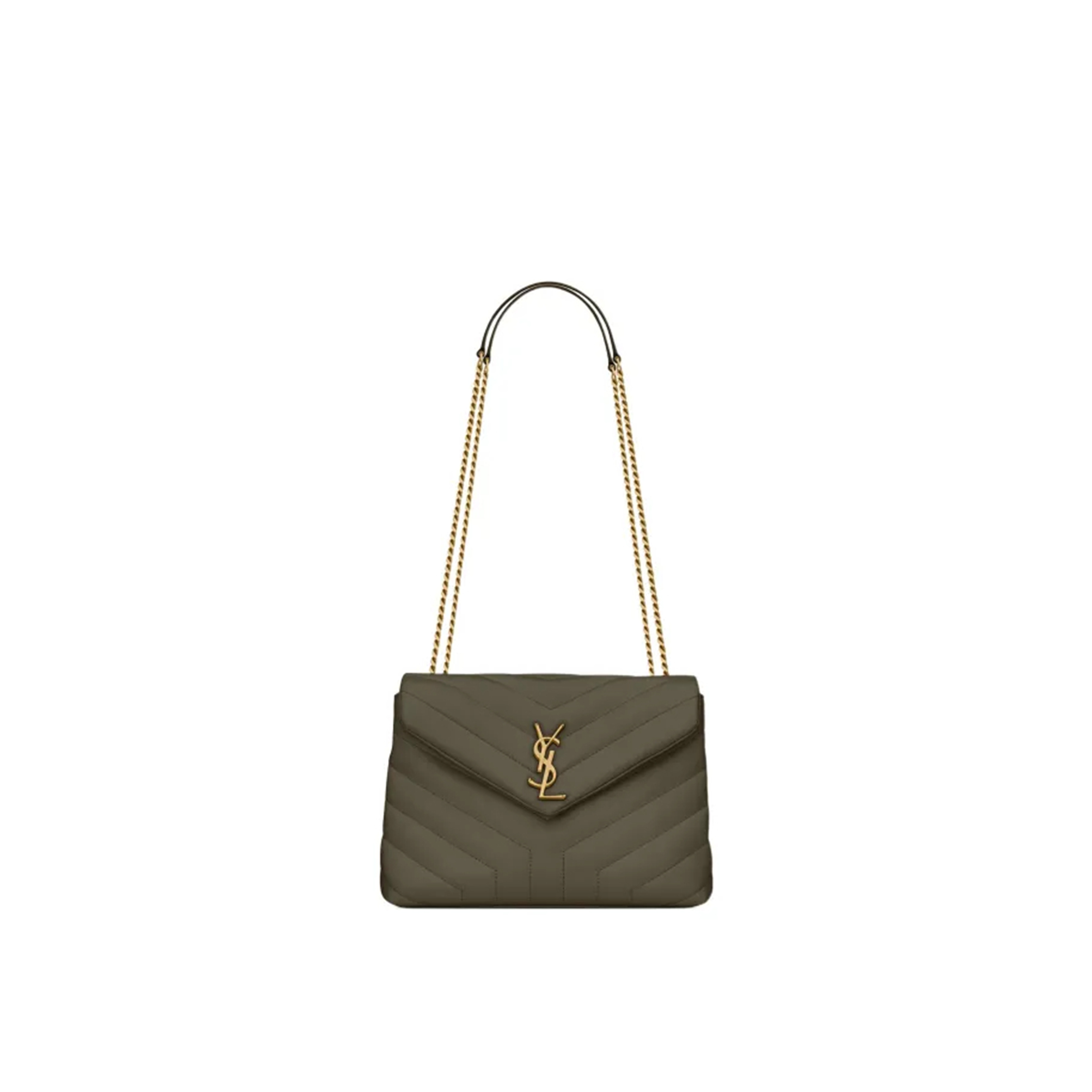 YSL LOULOU SMALL CHAIN BAG IN QUILTED LEATHER 494699DV7271229 (23*17*9cm)